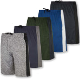 5-Pack Youth Dry-Fit Active Athletic Basketball Gym Shorts with Pockets Boys & Girls